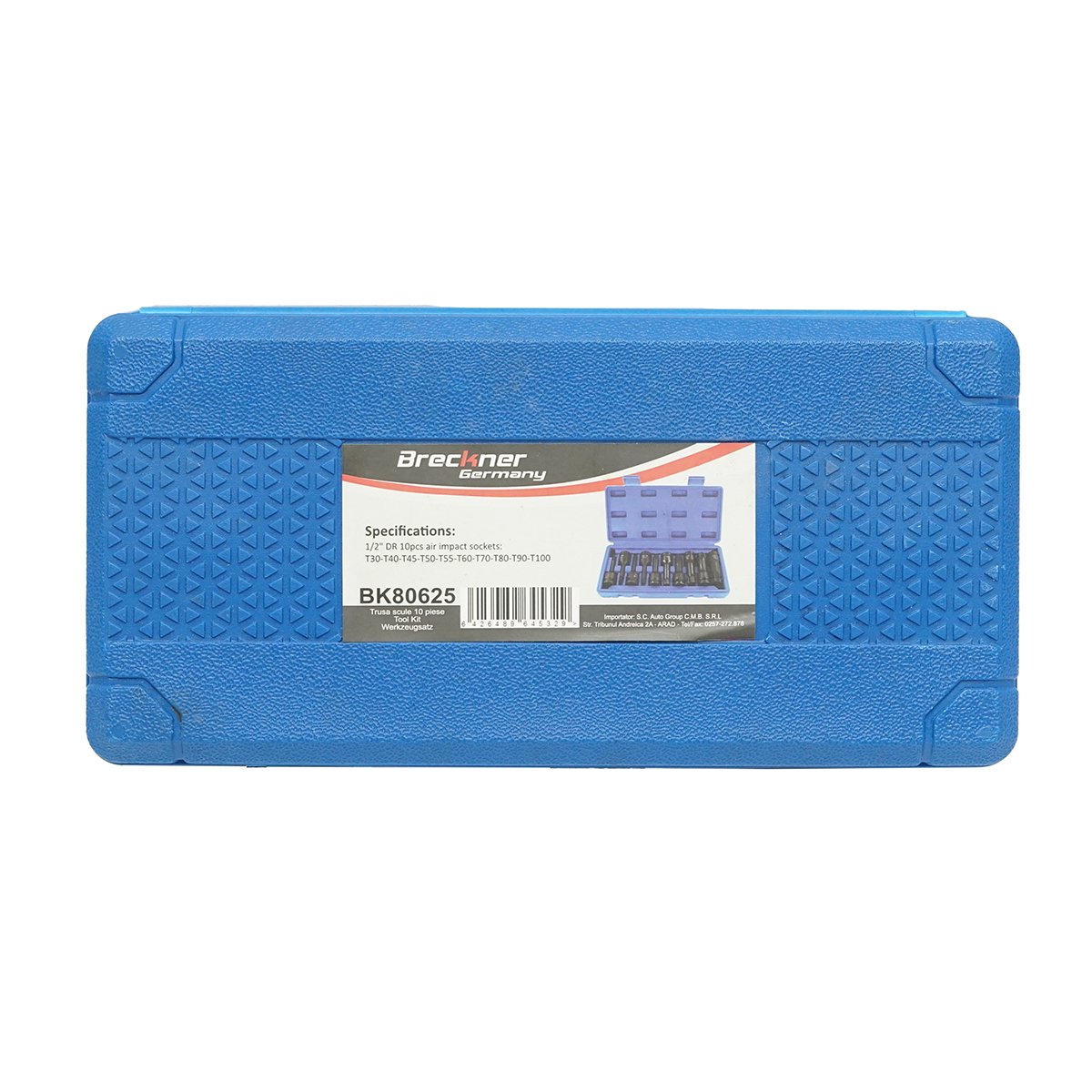 Trusa chei tubulare 1/2 de impact torx 10 piese Breckner Germany